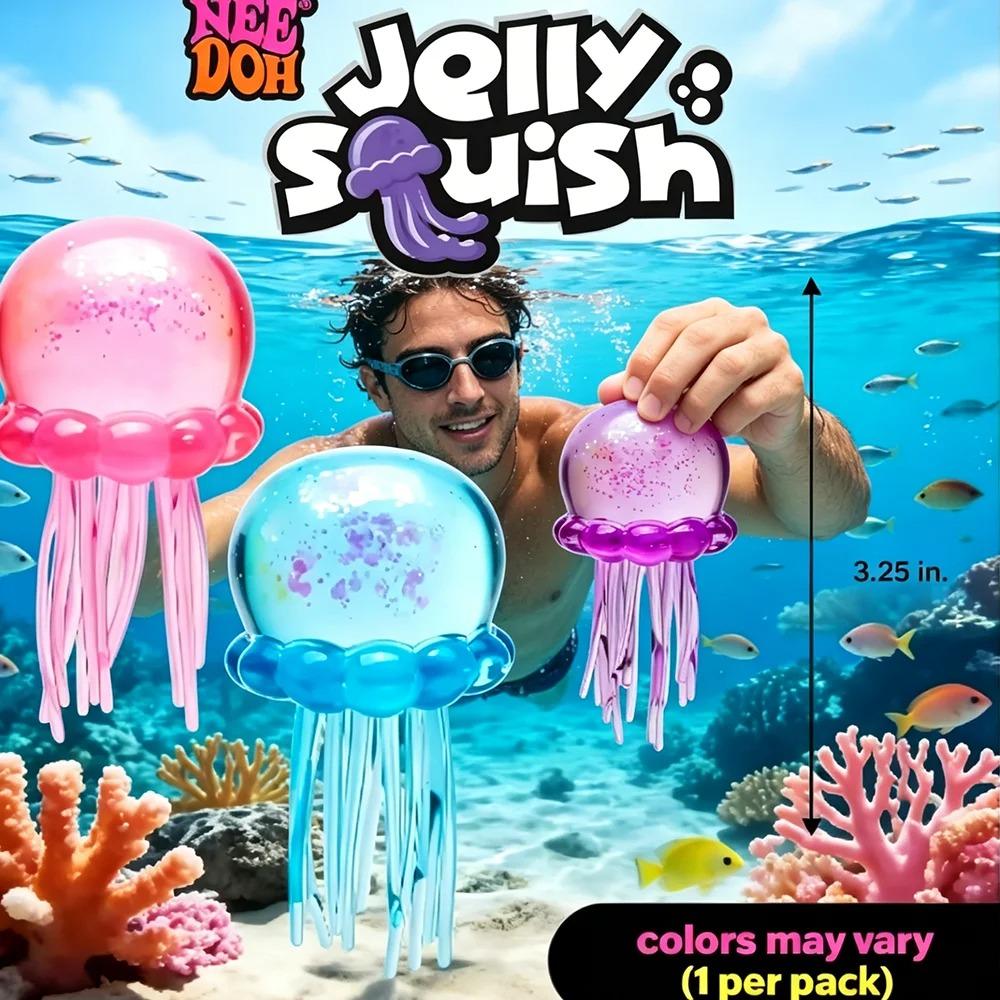 Discover Intime Caixa Surpresa Squishy De Água-Viva Fuzz Ball Needoh: Brinquedo Antiestresse Para Alívio Do Estresse E Relaxamento