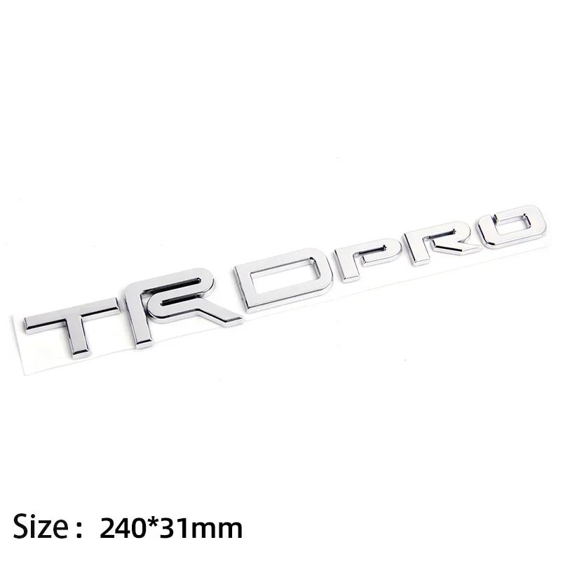 3D ABS Car trunk sticker TRDPRO logo For Toyota TRD Yaris Camry Tantu Prado Lande kuluze RAV4 car  repack accessory