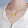 Drawer Style Personalized Necklace Electroplating Locket Pendant Fashion Necklace  Memorial Jewelry