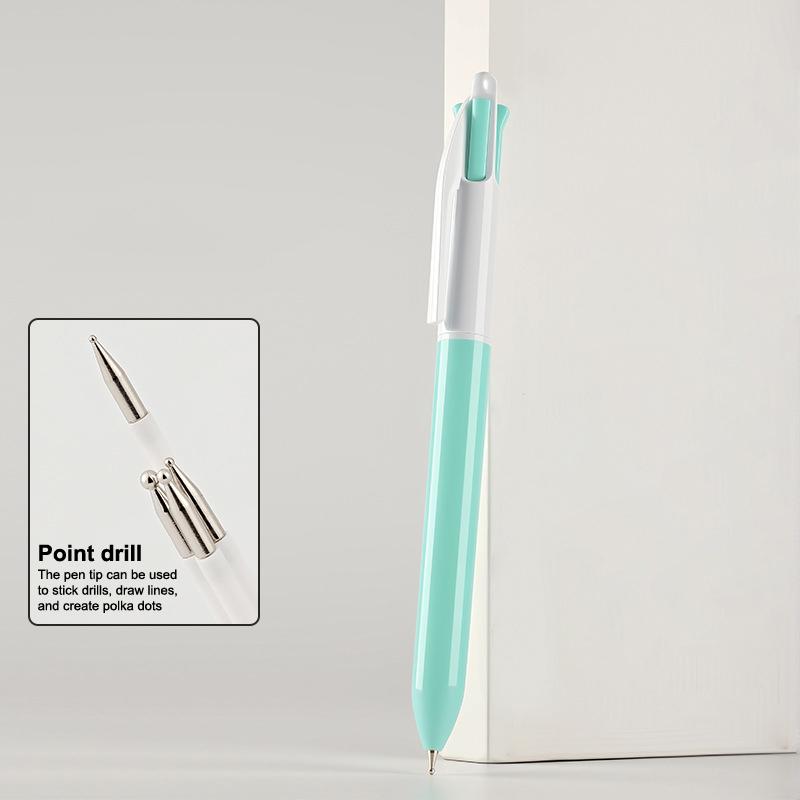

5-in-1 Press Nail Art Dotting Pen – Multi-Head Rhinestone Picker for Dots, Lines & Nail Design