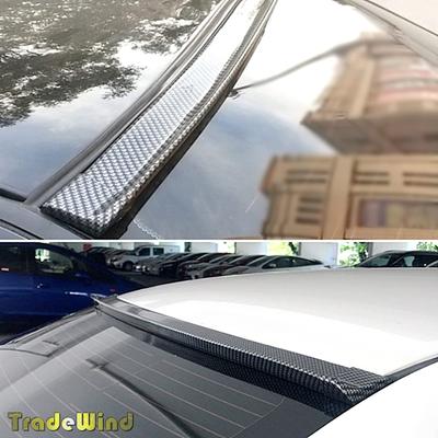 TradeWind Aero Parts Rear Spoiler Tailgate Spoiler Roof Spoiler Lower Skirt Trunk Spoiler Dress Up 1.5m (3.5cm Carbon Style)