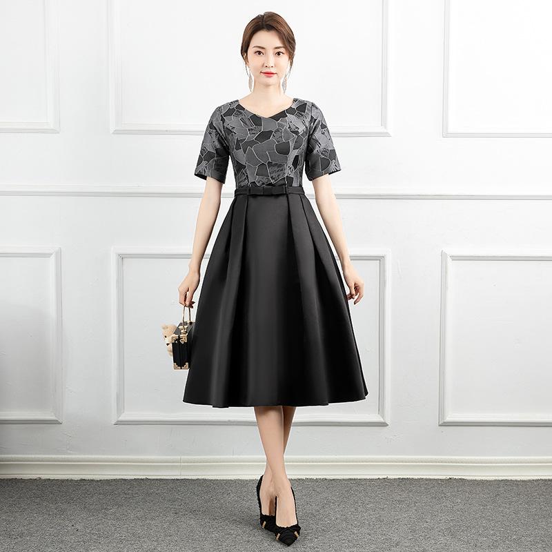 Small dress dress, new big choir performance dress, graduation medium and long temperament elegant dinner dress