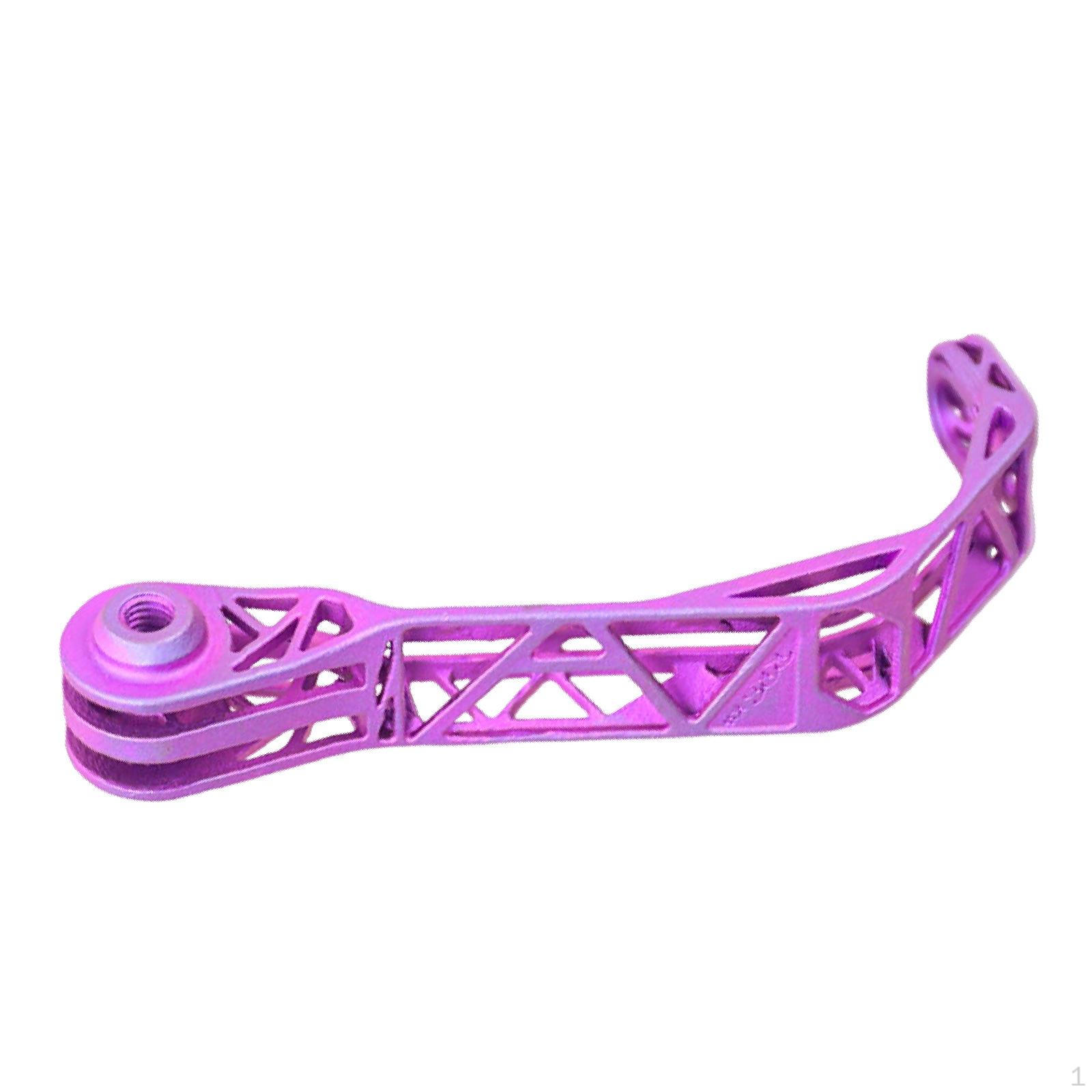 Fork Front Light Mount for Attaching to Folding Bikes, Extendable Headlight Bracket Made of Titanium Purple