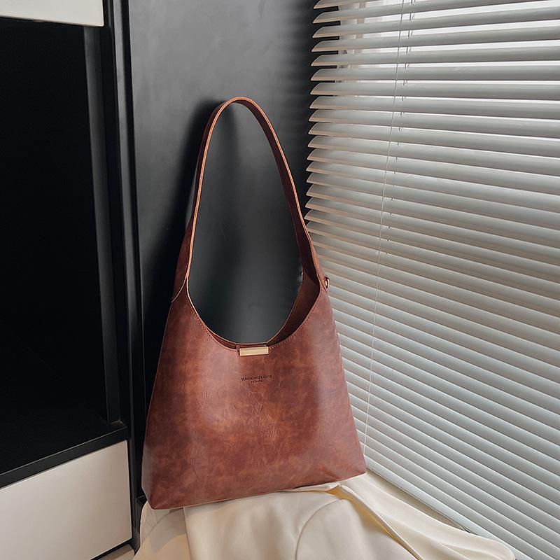 Premium retro bag women's new autumn and winter fashion shoulder bag large capacity commuter tote bag