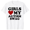 Girls Love My Autism Swag Funny Autistic Boy Gifts Awareness T Shirts Graphic Streetwear Short Sleeve Gifts Ideas T-shirt