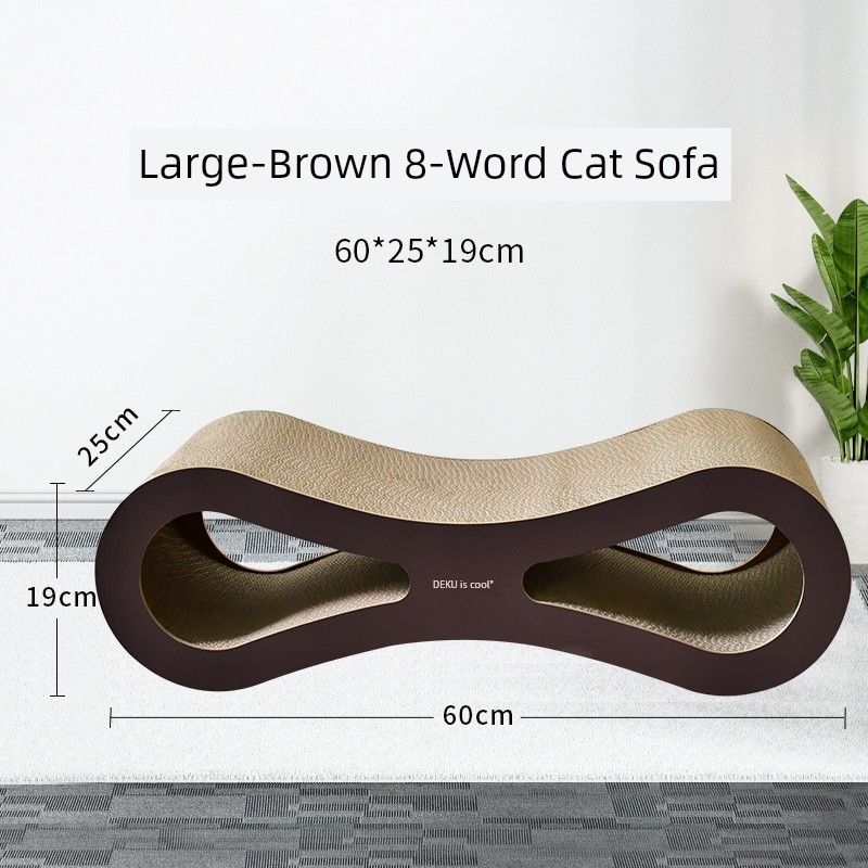 

Deku Plus Size Grinding Claw Toy Pet Supplies Cat Scratch Board Cool 60cm 8-character cat scratch board
