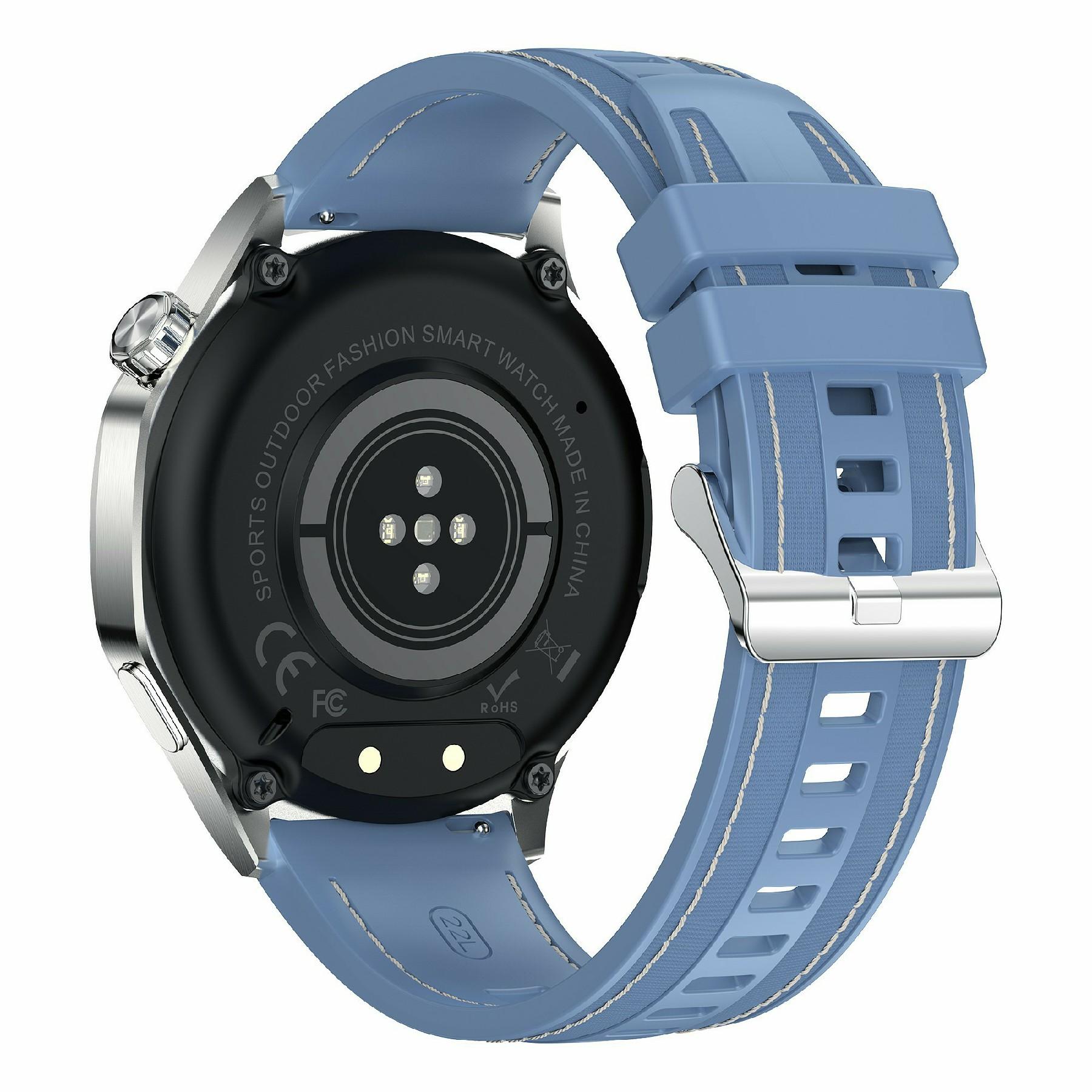 

AK83 TPU+Nylon Strap Smart Watch Bluetooth-Compatible Call Heart Rate Blood Pressure Monitor Sports Watch Black