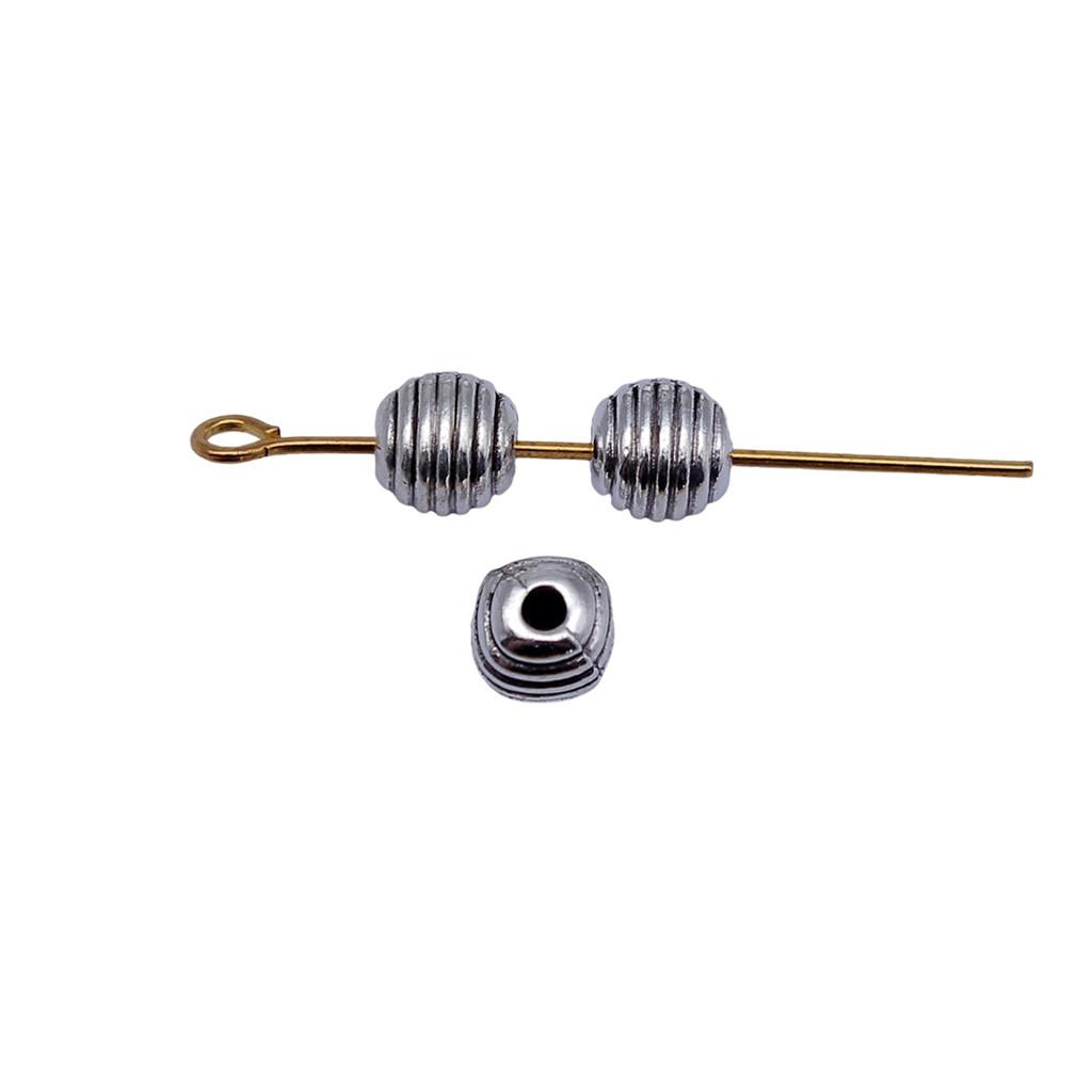 Floral Edge Spacer Beads Ornate Metal Small Hole Charms For Bohemian Beading Supplies