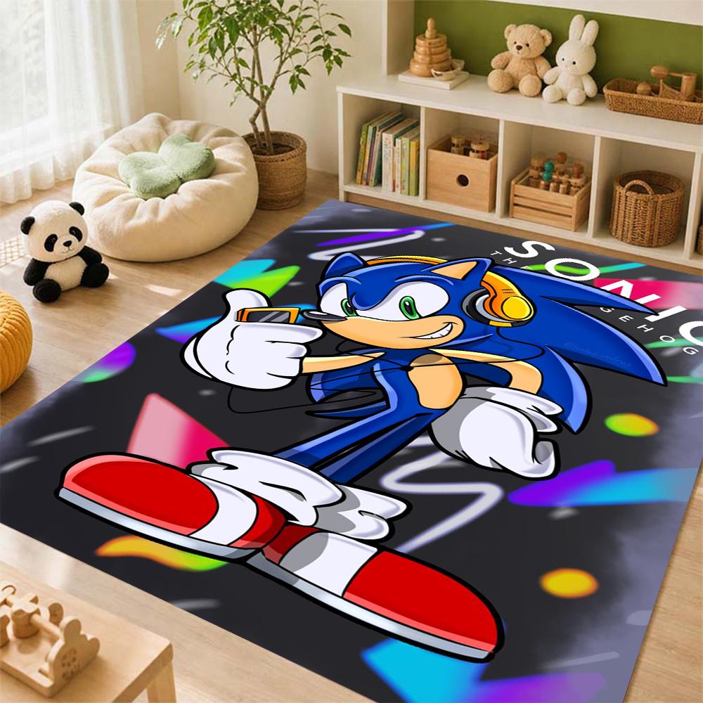 Sonic Hedgehog Carpet Non Slip Rug Plush Rug Small Rug Kitchen Floor Mat Outdoor Rug Non Shedding