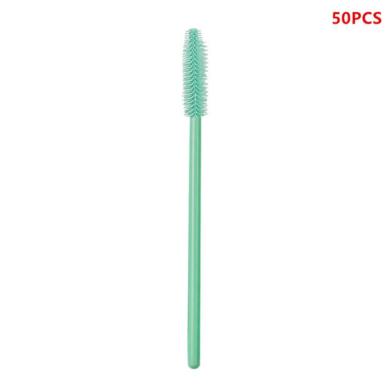 50Pcs Portable Disposable Mascara Wands Eyelash Extension Brushes Applicators for Travel Lash Grooming Makeup A