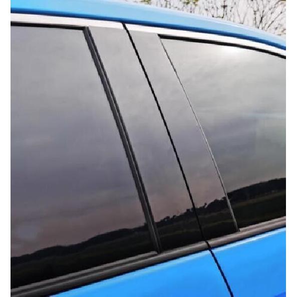 For Chevy Blazer 2019-2022 Piano Black Window Bc Pillar Cover Trim Sticker 6pcs