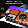 KEYSION Magnetic Phone Case for VIVO Y04 Y04s Y29s Y29t 5G Slide Camera Protection Upright Kickstand 360° Ring Shockproof Cover