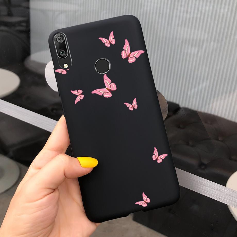For Huawei Y7 2019 Case Soft TPU Phone Case Y 7 2019 Cover for Huawei Y7 Prime 2019 Silicone Coque Funda Matte Skily Back Shell
