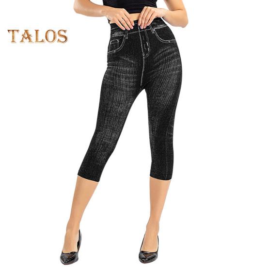 

Женские укороченные джинсы, облегающие джинсы с высокой талией, эластичные полосатые утягивающие пуговицы, застежка-молния, карманы до середины икры, повседневные брюки для поездок на работу 2XL чёрный
