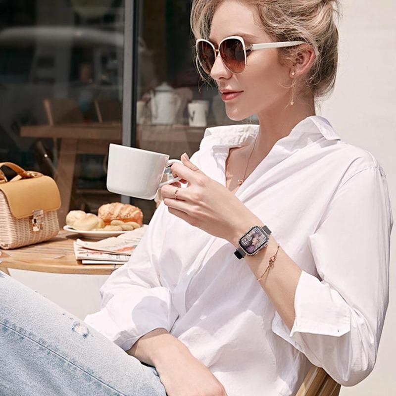 Diamond Case For Huawei Watch Fit 4/4 Pro Accessories All-Around Hollow PC Protective Bumper Frame For Huawei Watch Fit 4 Cover