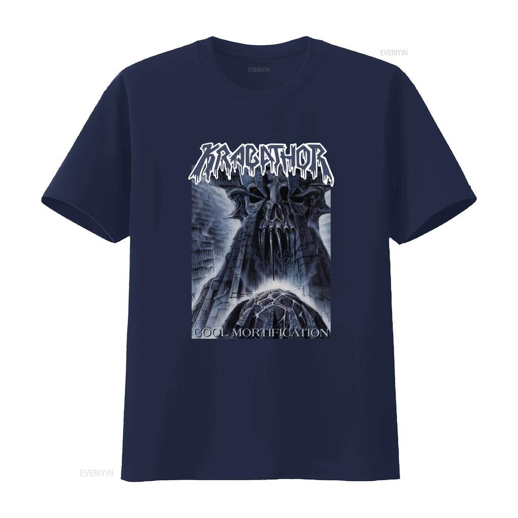 New Dtg T Shirt Krabathor Cool Mortification Gothic Skull Design Size S 7XL Vintage Washed Comfortable Casual Unisex Stretched