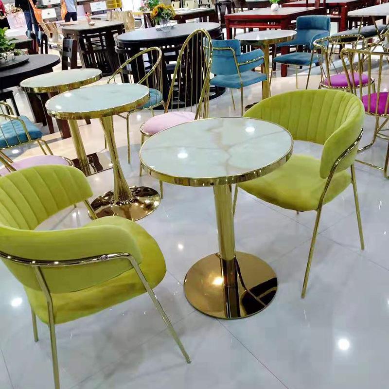 Nordic Light Luxury Modern Dining & Makeup Chair - Balcony, Milk Tea Shop, Nail Art, Simple Backrest Chair