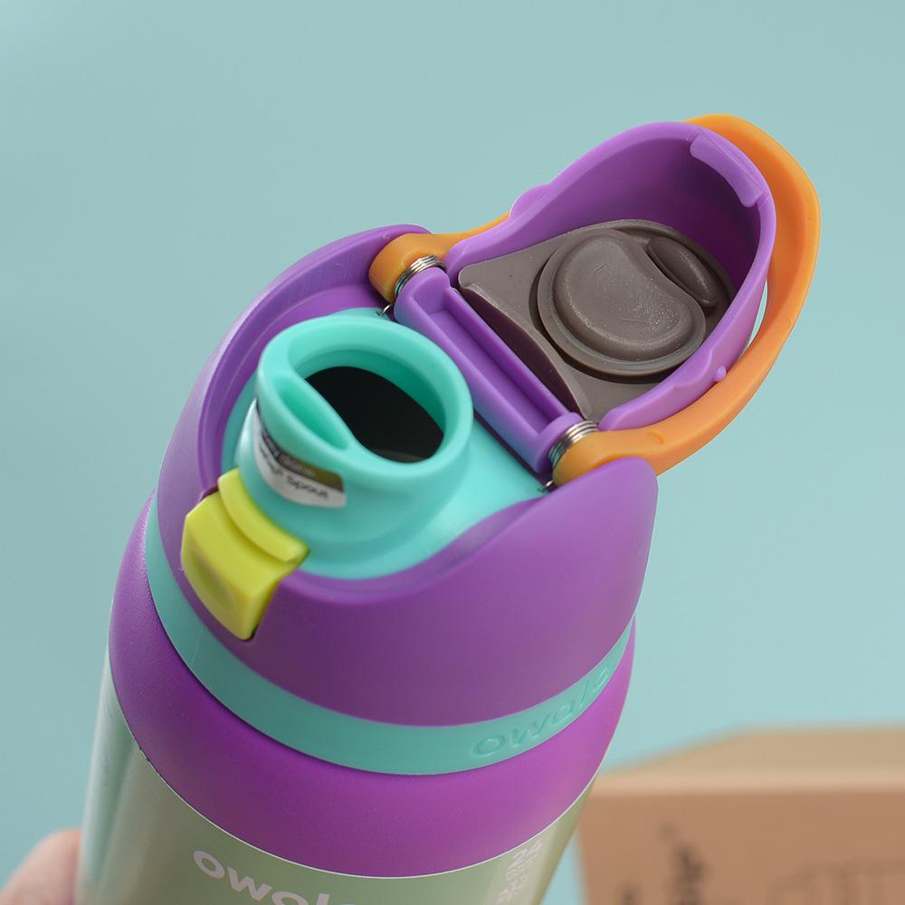 Nueva Botella de Agua Deportiva Owala para Doble Bebida: Acero Inoxidable 304, Aislado al Vacío, Portátil, Gran Capacidad, Vaso para Frutas