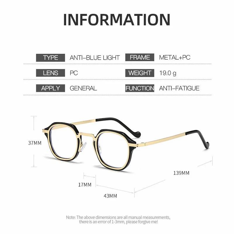 Anti Blue Light Male And Female Resin Lens Reading Glasses  Steampunk Presbyopia Glasses High-Definition Reading Glasses