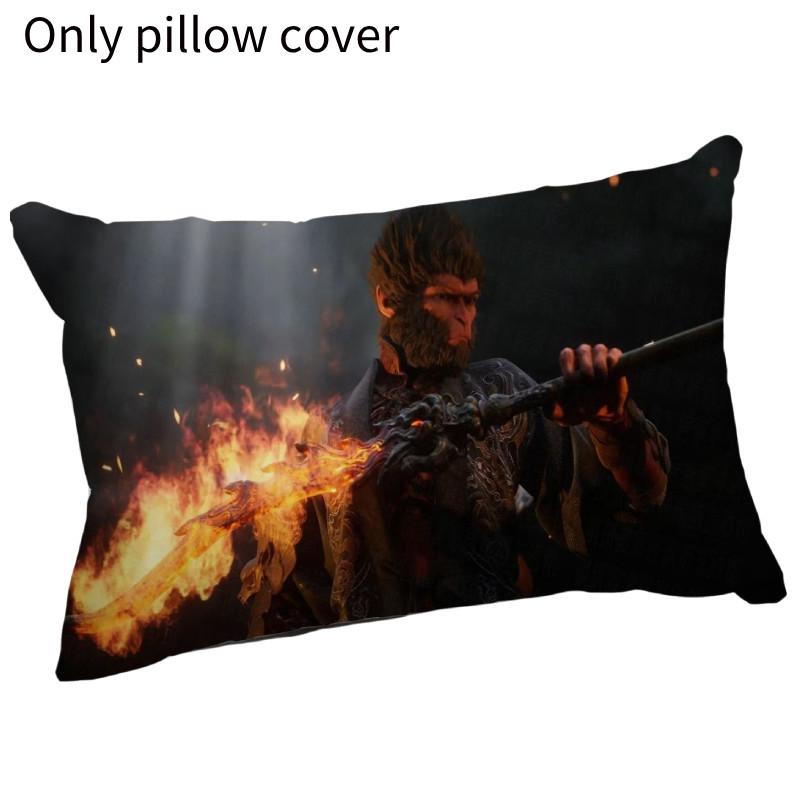 Wukong Black Myth Rectangular Pillow Cover Peripheral Bed Sofa Decoration Gift