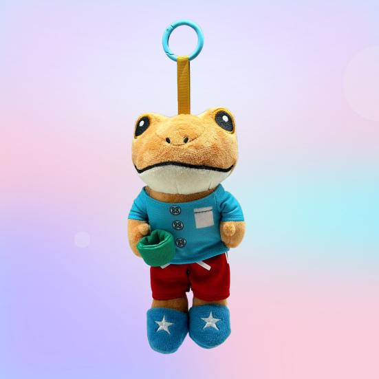 Plush Keychain Toy Soft Stuffed Animal with Clip Cute Collectible Doll for Bags Phone
