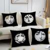 Art P-Piero Fornasetti Funny Girl Cushion Cover Pillow Case Square Cushion Room Bedroom Headboard Sofa Living Backrest Nap Time