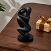 Balanced Weight Ornament 3D Printed Hugging Couple Sculpture, Abstract Embrace Figurine with Smooth Curves, Minimalist Statue Stain Resistant Material