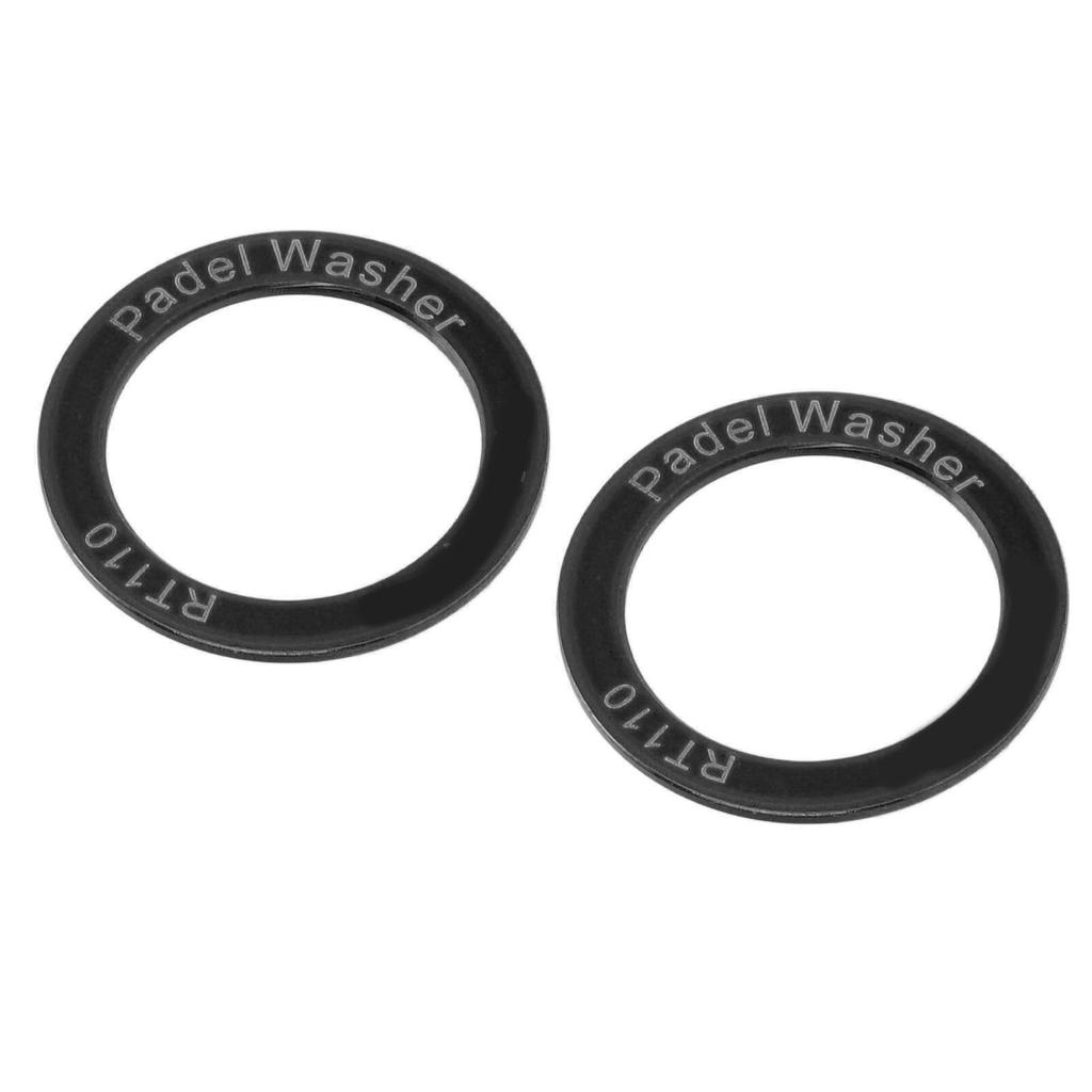2Pcs Extended Bike Pedal Washers Titanium Alloy Waterproof Rustproof Less Friction Remove Noise