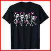 Pink Ribbon Breast Cancer Awareness Skeleton Black Cotton T-Shirt Unisex T-Shirt