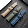 18mm 20mm 22mm Leather Watch Bands for Men Women Universal Handmade Watch Strap Business Replacement Watchband for Seiko