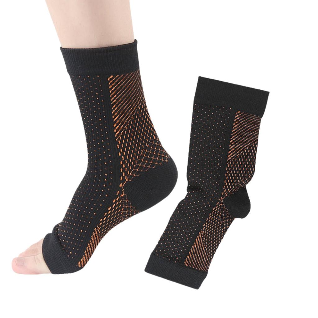 1 Paar Elastische Leichte Kompressions-Sportsocken-Ärmel Funktionale Druck-Schrumpf-Socken Knöchelstütze Bandage Socke Für Fitness