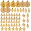 Christmas Baubles Shatterproof Christmas Tree Bauble Ornaments Gold Set 60 Pcs
