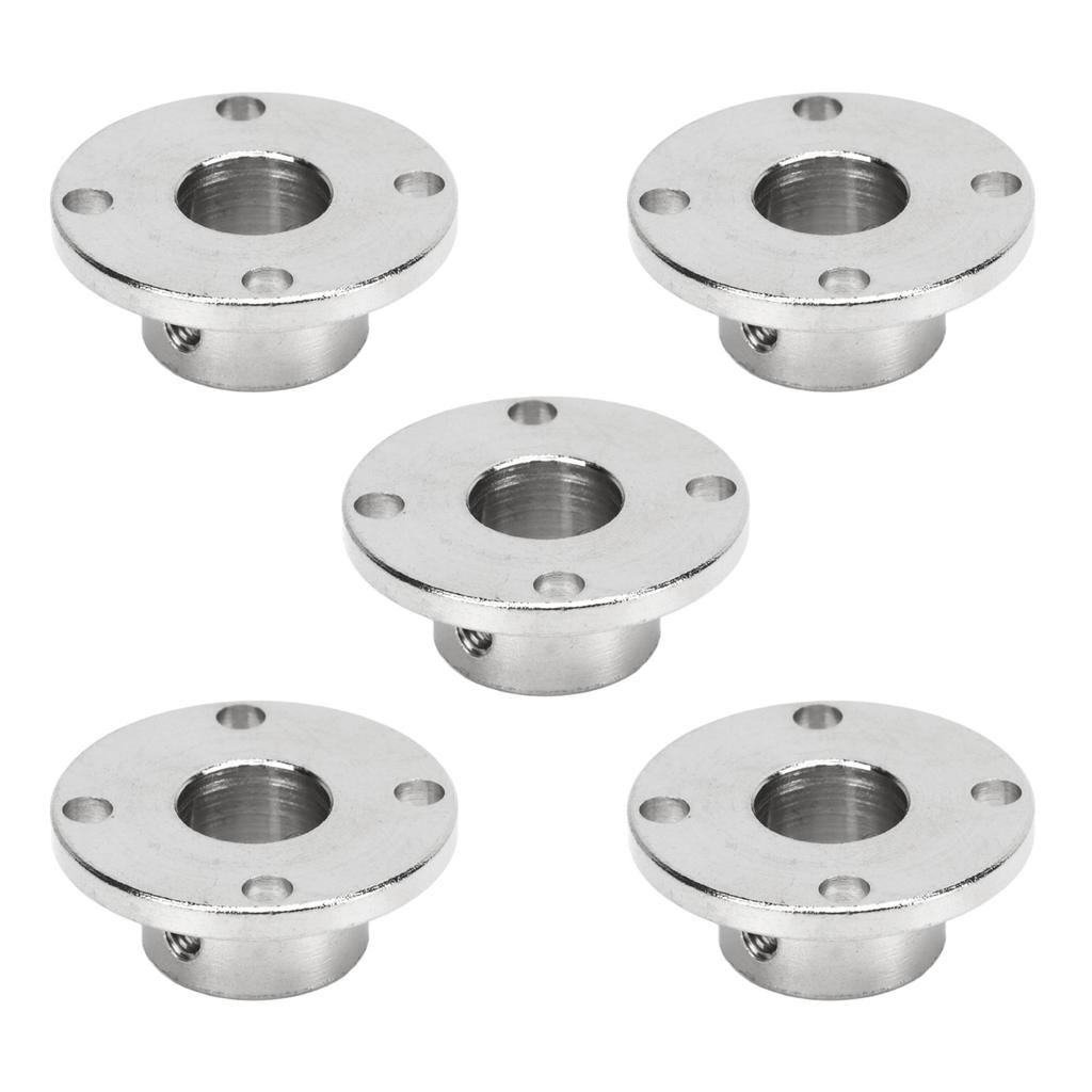 5 PCS Flange Coupling Connector Guide Shaft Support Coupler Fittings 12mm Inner Diameter