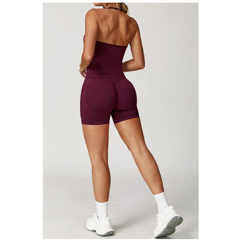 New Seamless High Waisted Yoga Shorts For Summer Women, Tight Fitting And Hip Lifting Sports, Running And Quick Drying Fitness Pants For Women