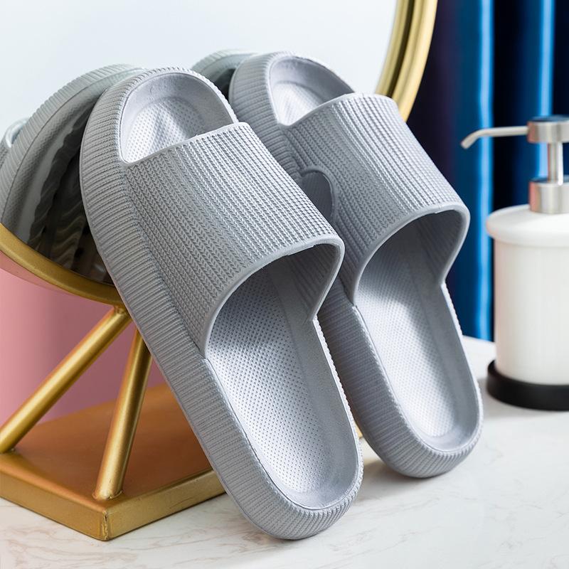 Home bathroom beach cool slippers summer indoor EV thick bottom bath slippers home
