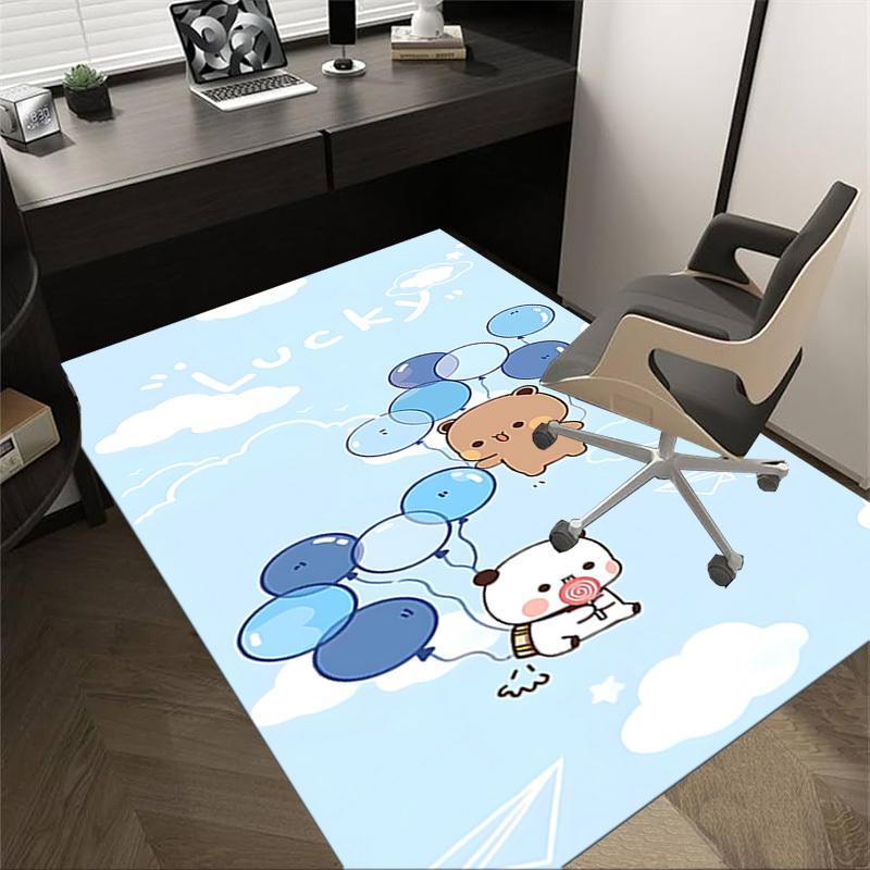1PC Bear Balloons Carpet Office Rug Mat Home Decor Area Carpet Festival Gift Office Desk Chair Carpet Longlasting Material