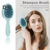 Doppelseitige, gezahnte Shampoo-Bürste, langer Griff, Kopfhautmassage, tragbarer Kamm zum Entwirren von nassem und trockenem Haar, Haarreinigungswerkzeug, Körperwäscher