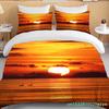 Sonnenbettwäsche-Set Nachtansicht Bettbezug-Set Mit Kissenbezug Bettwäsche King Queen Full Double Einzelgröße Luxus Bettwäsche Dekoration