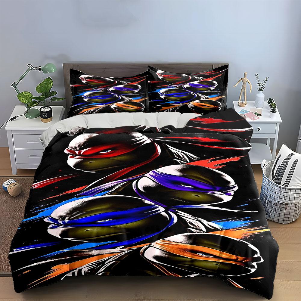 "Vibrant Ninja Adventure Splash" Bedding sets Duvet covers Pillowcases(1* Duvet Cover 2* Pillowcases without duvet insert)