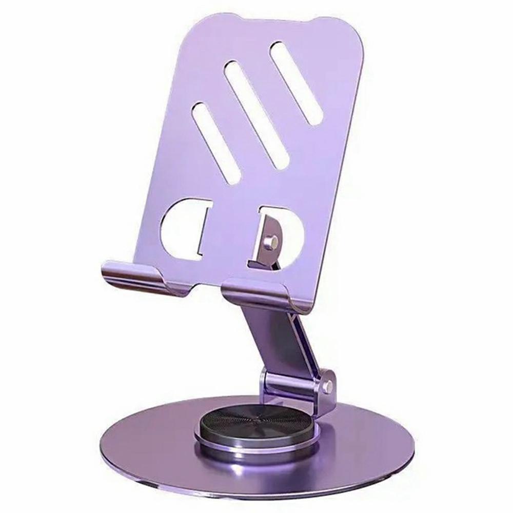 

002 Metal Hollow Cooling Stand Rotatable Folding Cell Phone Lazy Bracket for Live Streaming A