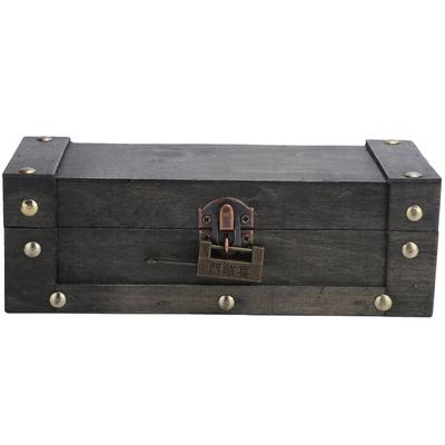 Vintage Storage Box Antique Style Jewelry Ornaments Organizer Retro Treasure Chest(6702AGK Gray