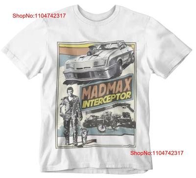Mad Max Interceptor T-Shirt Retro Cool Actionfilm s UK vintage Gewaschen Mode Atmungsaktiv Grafik Dehnbar