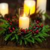 Direct Selling Festive Christmas Decorations Small Wreaths Festive Decorations Candlestick Wreaths