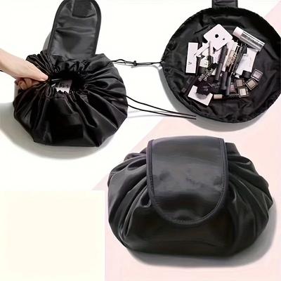 Rope-drawing Cosmetic Bag Portable Travel Storage Bag Large-capacity Folding Waterproof Washing Bag Makeup Pouch Bags