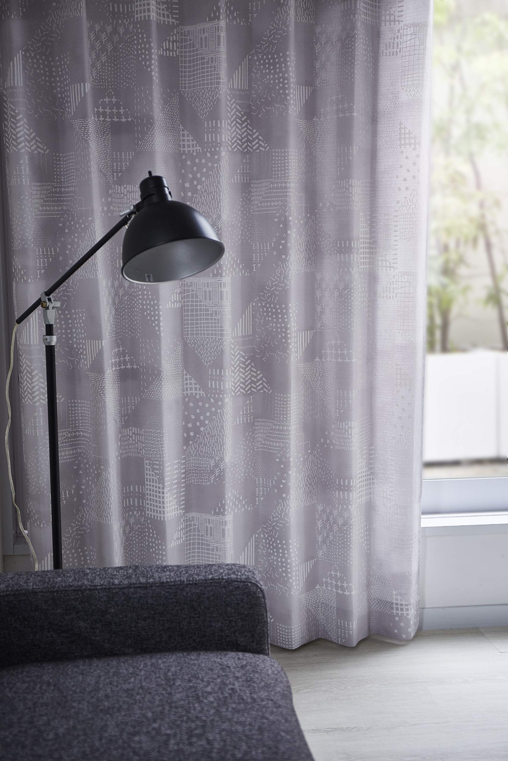 

Suminoe Sanayaoli 100 x 135 1 J1005 Curtains, Gray, cm, Drape, Panel, серый