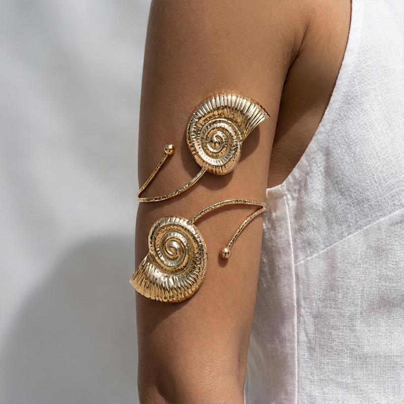 Vacation Style Seashell Starfish Open Arm Bracelet Bohemia Personality Adjustable Women'S Armband