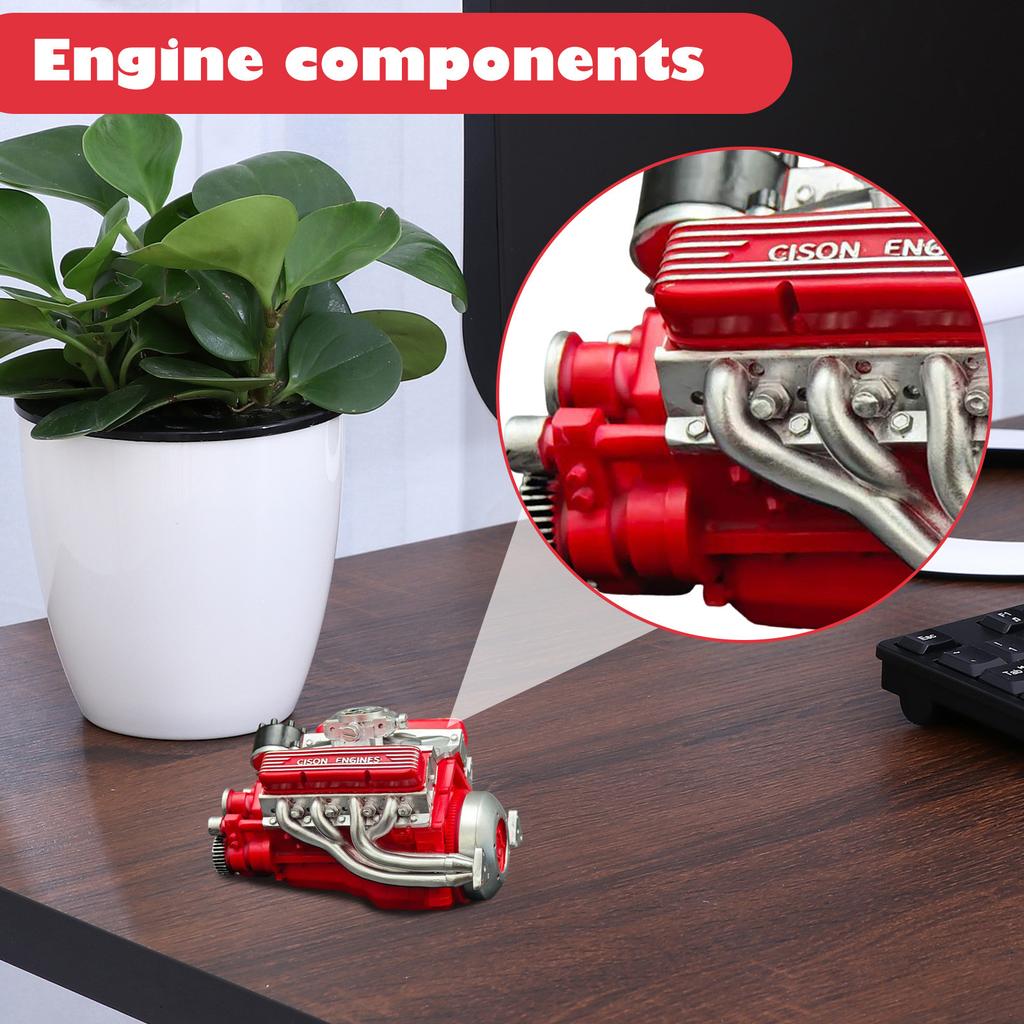 High Performance Engine Model with Detailed Assembly and Realistic Intake for Educational Display and Demonstration