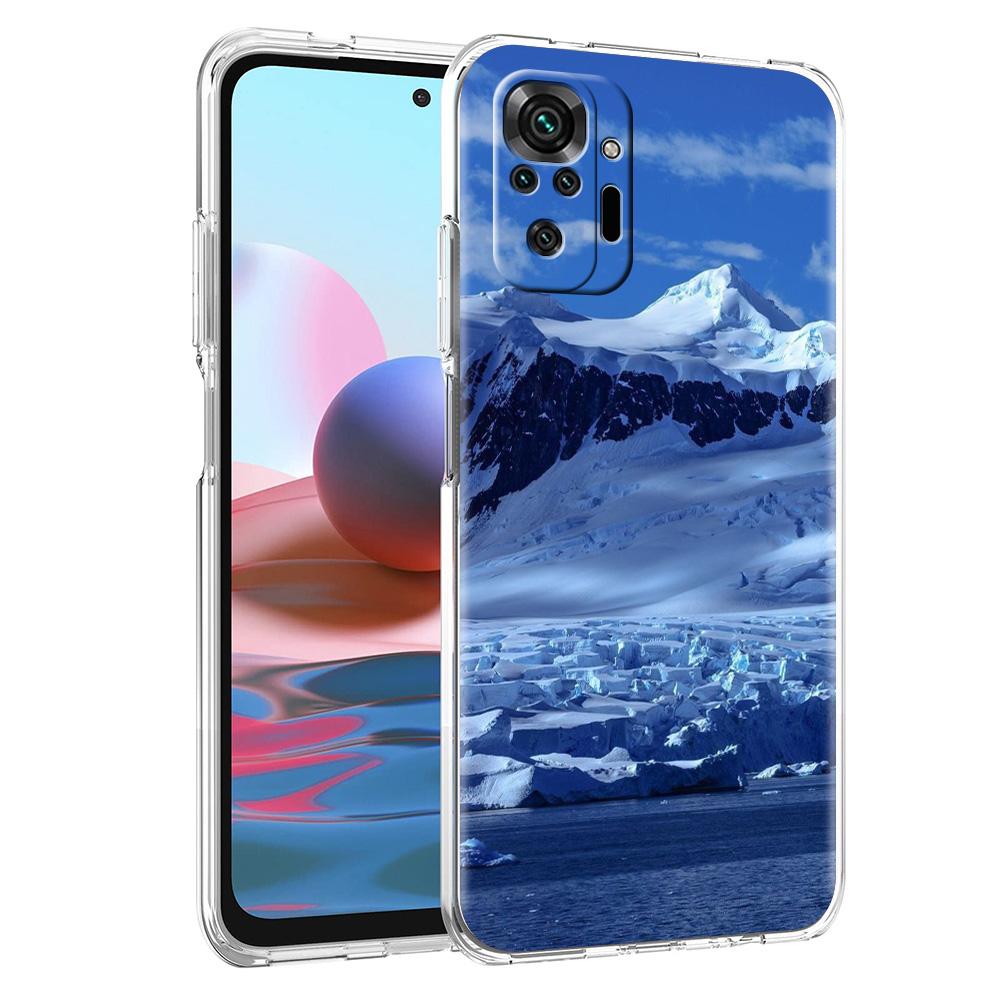 Phone Case For Xiaomi Redmi Note 15 14 5G 13 12 10 11 Pro Plus 4G 14C 13C 12C Soft TPU Cover Antarctica snow scenery