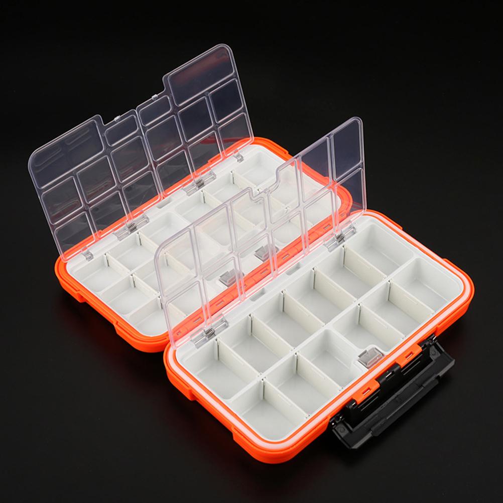Fishing Tackle Box Storage Box Plastic Fishing Lure Box Removable Grid Storage Organizer for Fishing Lure Hook