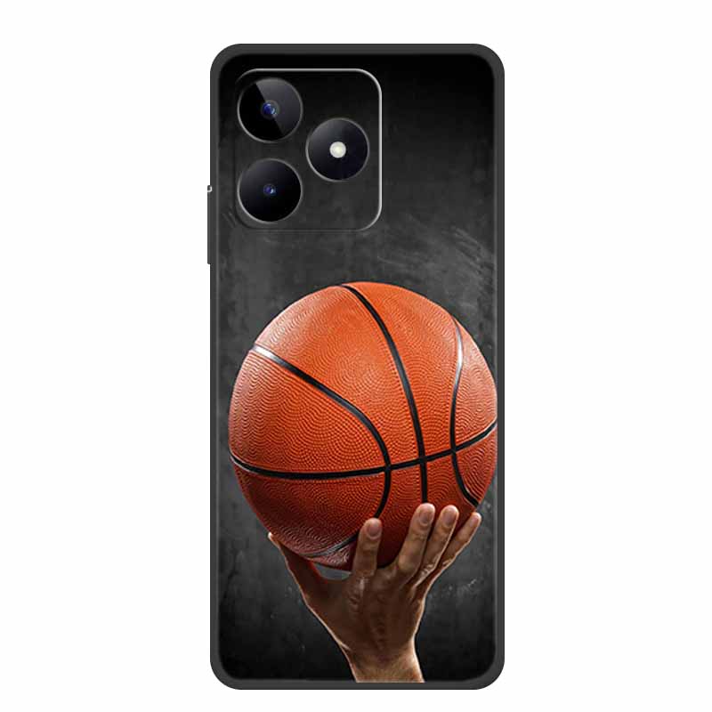 6.74" For Realme Note 50 Case Black Silicone Soft TPU Phone Cases Back Cover For Realme Note 50 Case Note50 Protective Coque Bag
